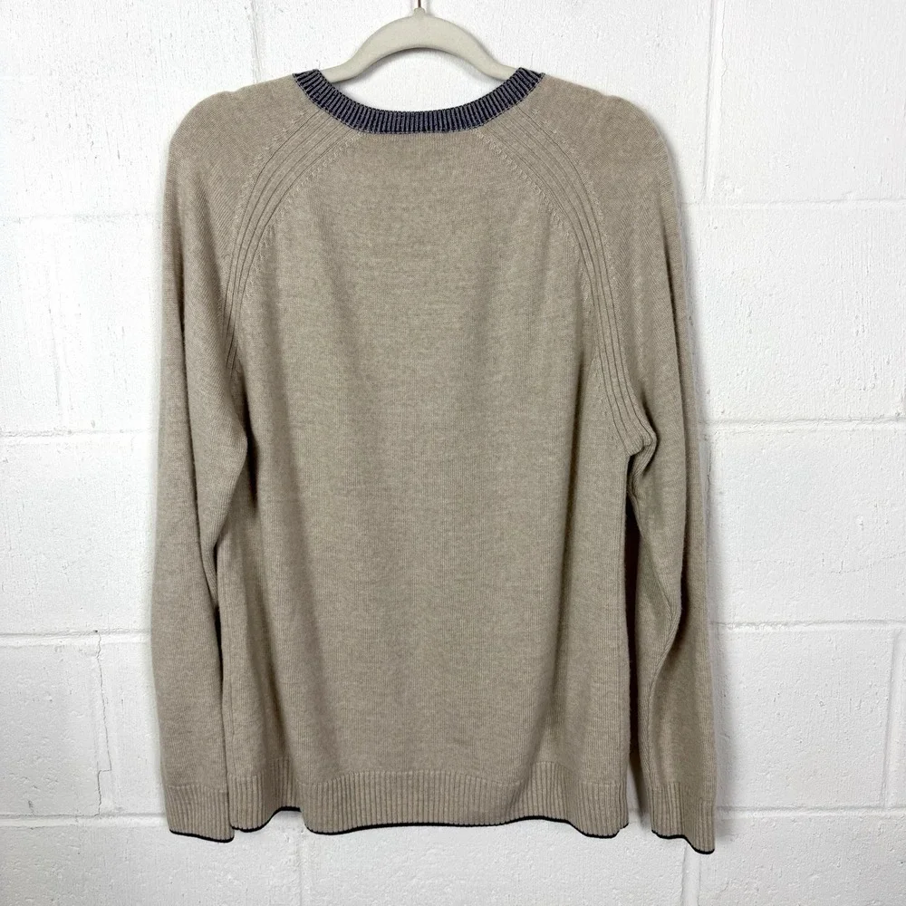 Rodd & Gunn Mens Pullover Sweater SZ L 100% Extra Fine Merino Wool Italy‎ Preppy